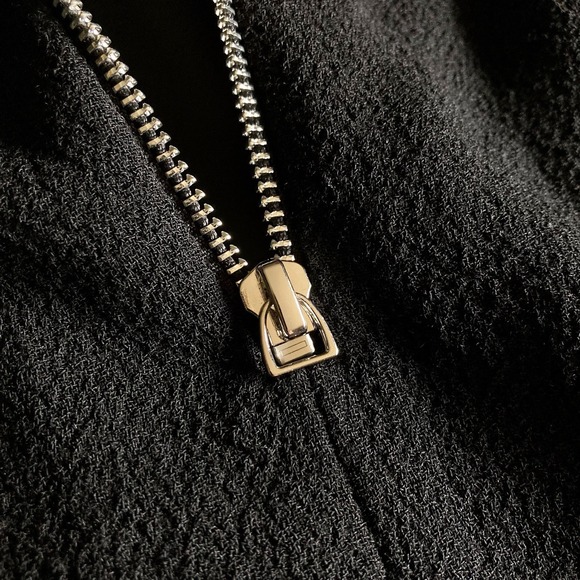 NWT Lafayette 148 NY 14W 100% Wool A-Line Sheath Midi 3/4 Sleeve Dress Black - Picture 9 of 16